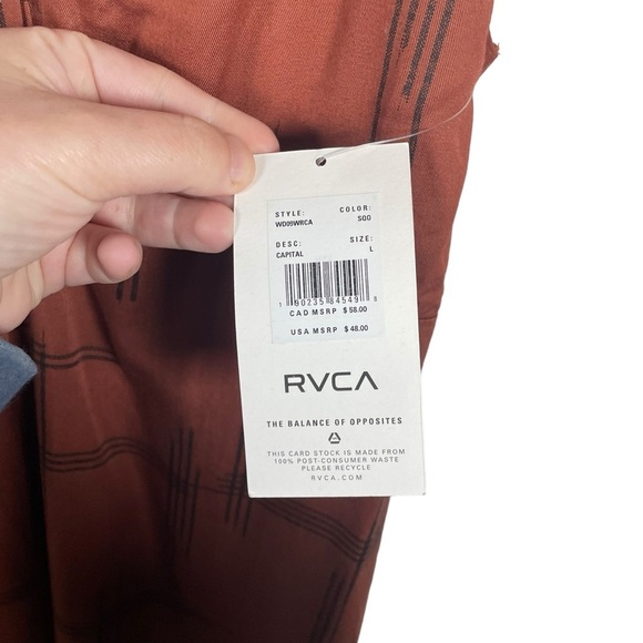 NWT RVCA Women’s Capital Knot Tank Dress in Rust Size L - Picture 13 of 17